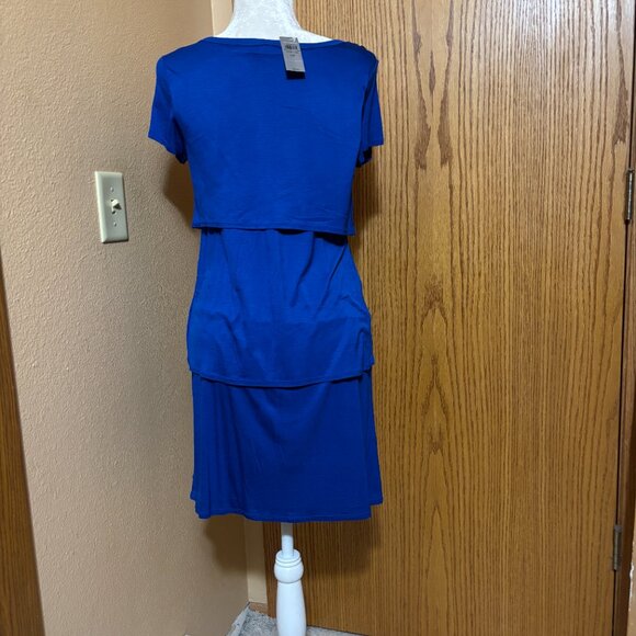 Ann Taylor NWT size SP beautiful blue dress with layers - Picture 4 of 9